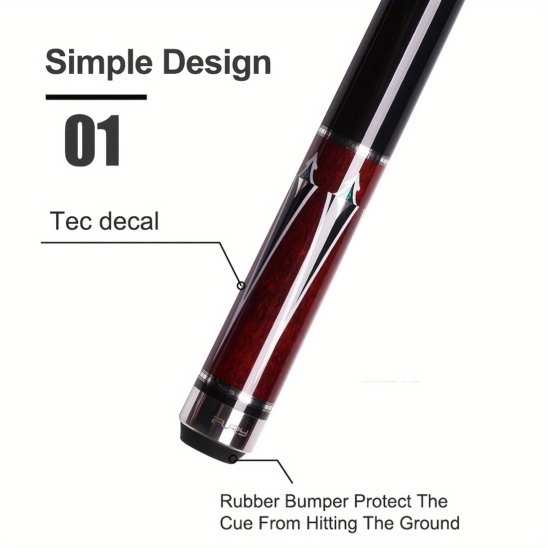 fury awp series 58 billiard pool cue high quality american - Temu