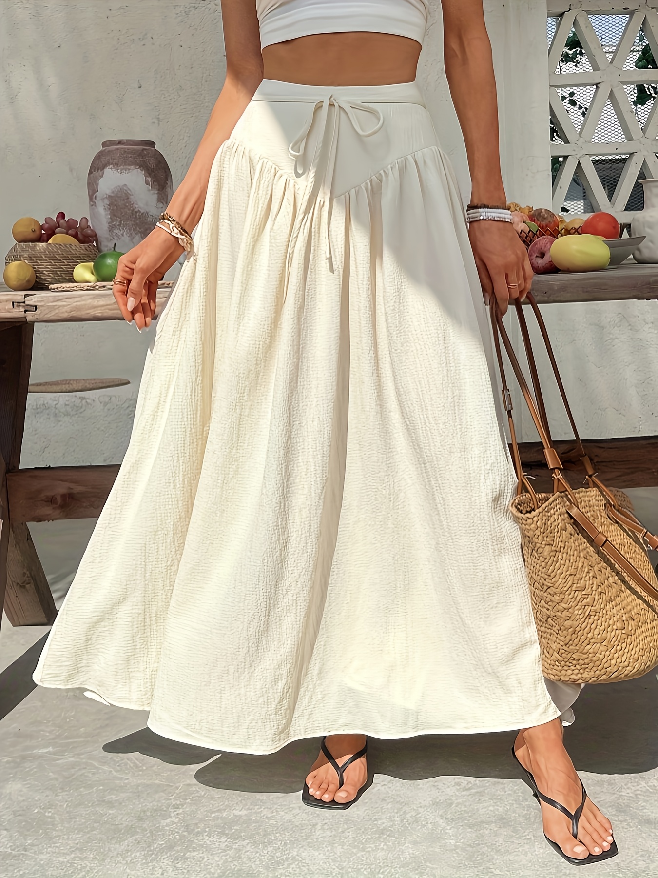 jupe femme taille semi Temu Mauritius - Main Image