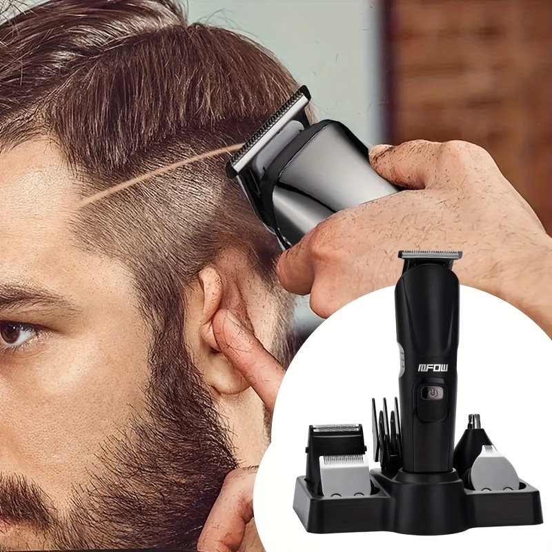 multi functional 5 in 1   set lcd display hair clipper electric shaver nose hair trimmer usb charging suitable for mens oil head and home grooming   and convenient Product details 6