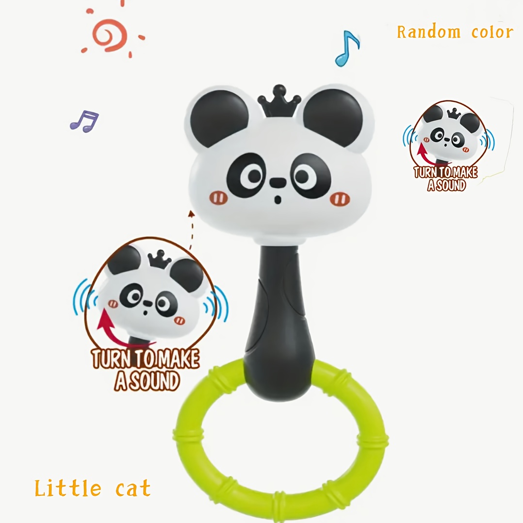 Image of Toys In , Learning Toys, Cute Rattle And Bell, Colorful Animal Handheld Rattles, Sensory Buzzers For Babies, Which Help Motor Skills And Hand-eye Coordination.random Color