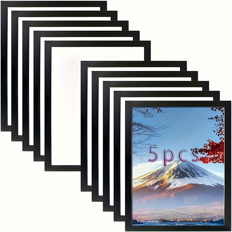 

5pcs A4 Size - -adhesive, , -to-use Pvc Display For Photos, Posters, Signs, And - For , , , Refrigerators, Restaurants, Supermarkets, And