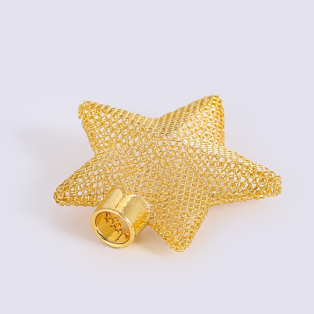 TEMU Colgante decorativo de estrella de puntas mini para punta de árbol de Navidad, accesorio de iluminación, adorno colgante para decoración del