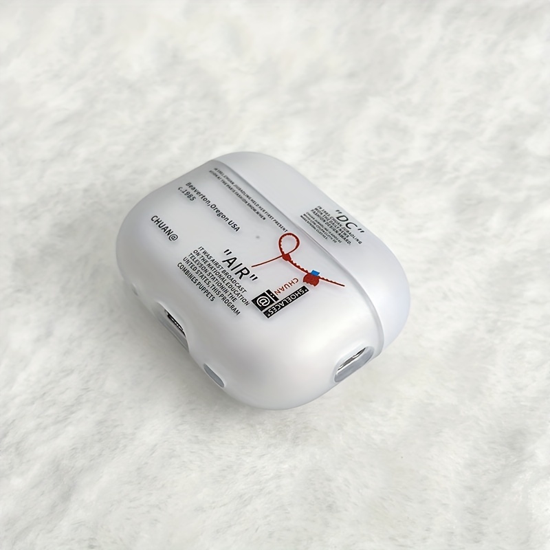 E-shop Für AirPods Pro 2./1. Generation Hülle, kompatibel mit AirPods Pro Hülle 2. Gen, weiche schwarze Hülle, transparent, weiß und schwarz