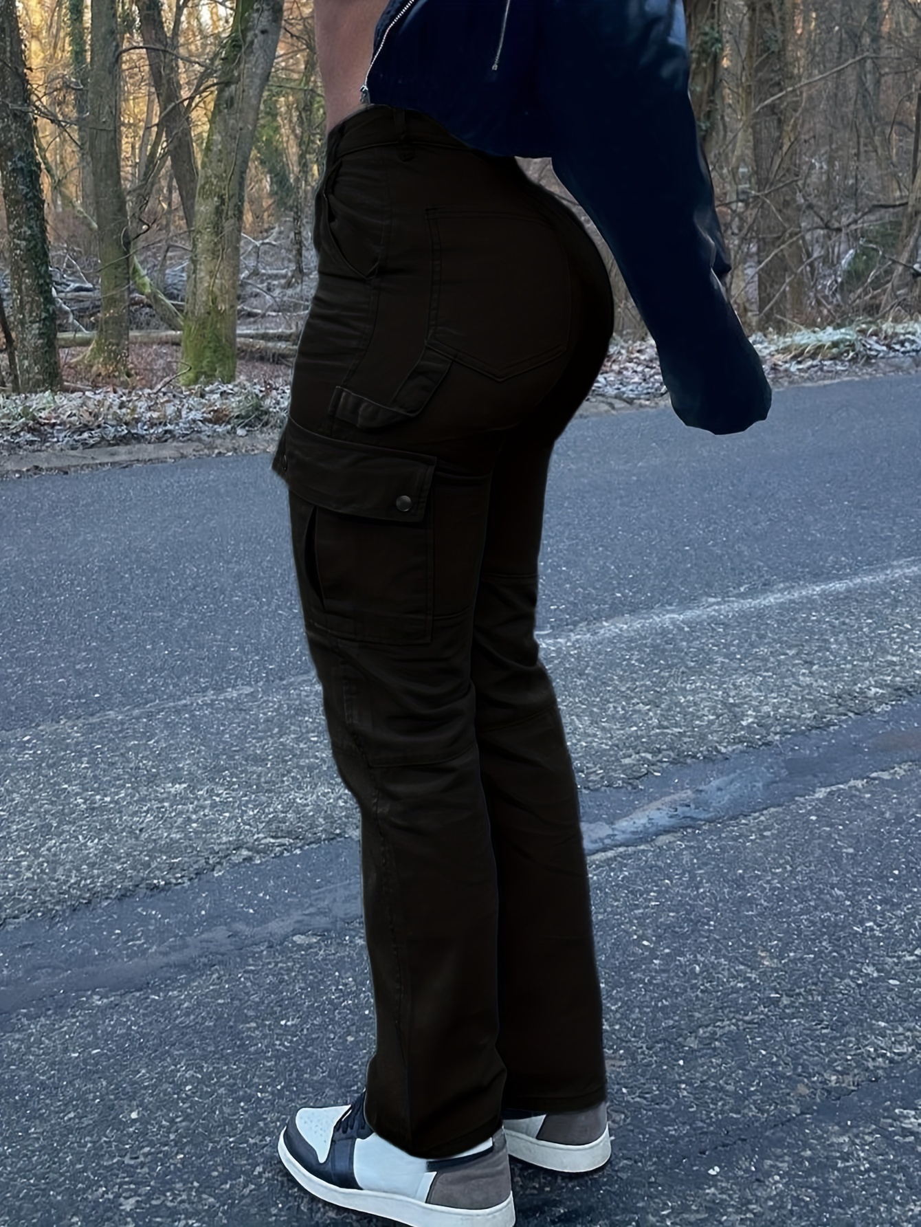 SoLu DAY8 Pantalon Cargo Fille 3-14 Ans - Pantalon Large Taille Élastique Poches - Mode Streetwear Confortable