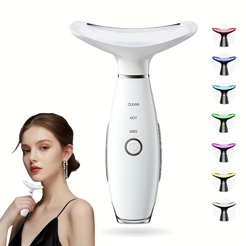 vibration massage on face Portable Electric Face Lift Roller Massager EMS Microcurrent Sonic Vibration  Facial – Porpop