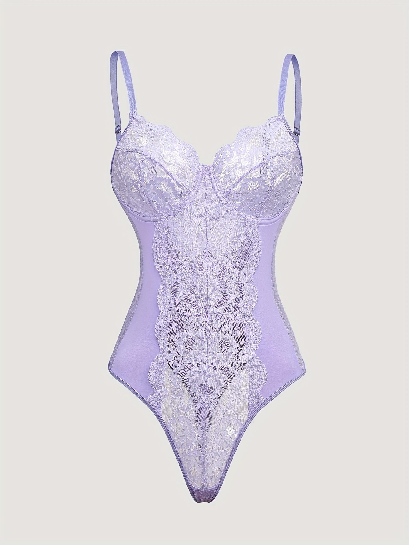 fitted lace wedding dress Purple Lingerie Dress Floral Lace Womens Intimates – Self Care Shop main image 0