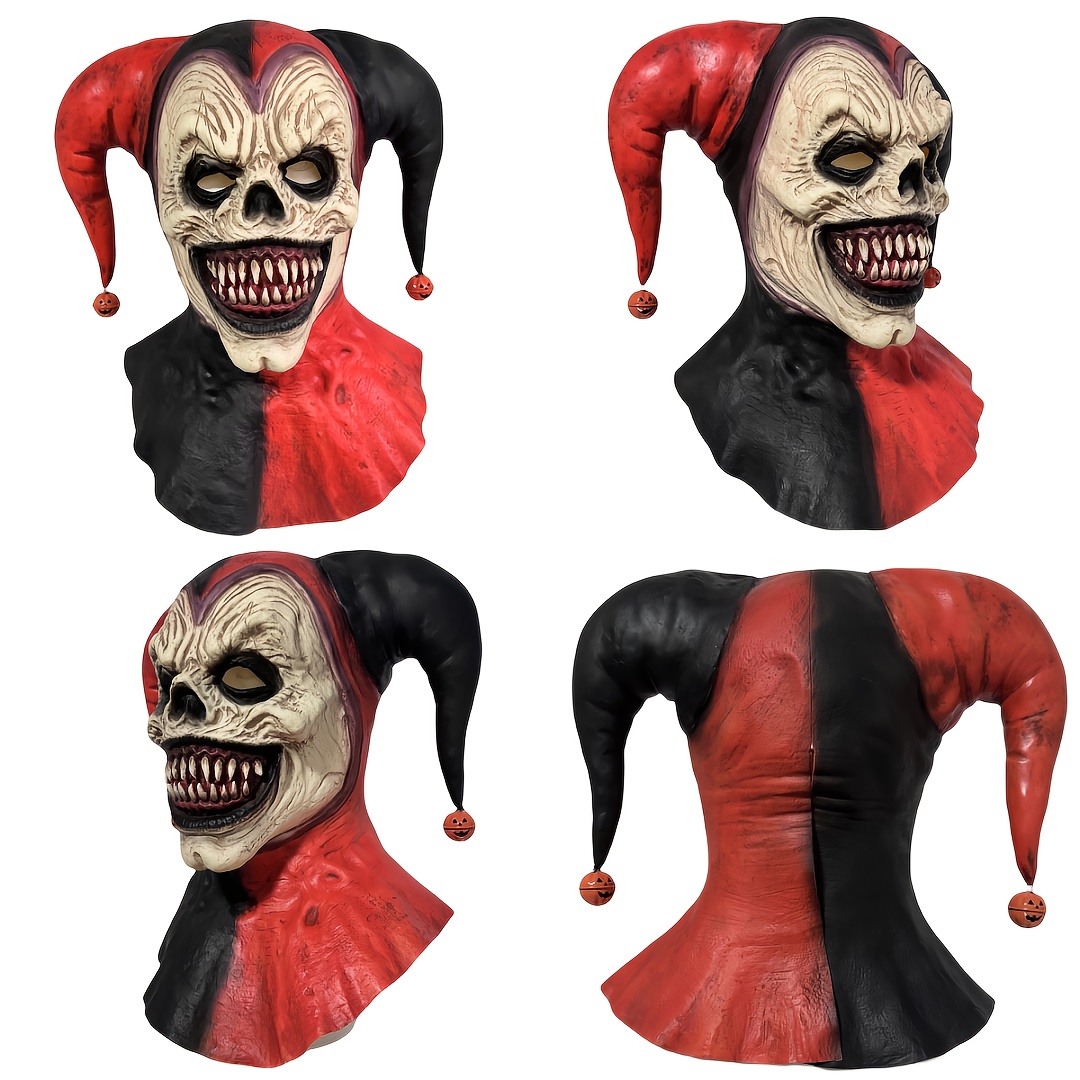 Horror Bell Clown Latex Head Mask for Halloween