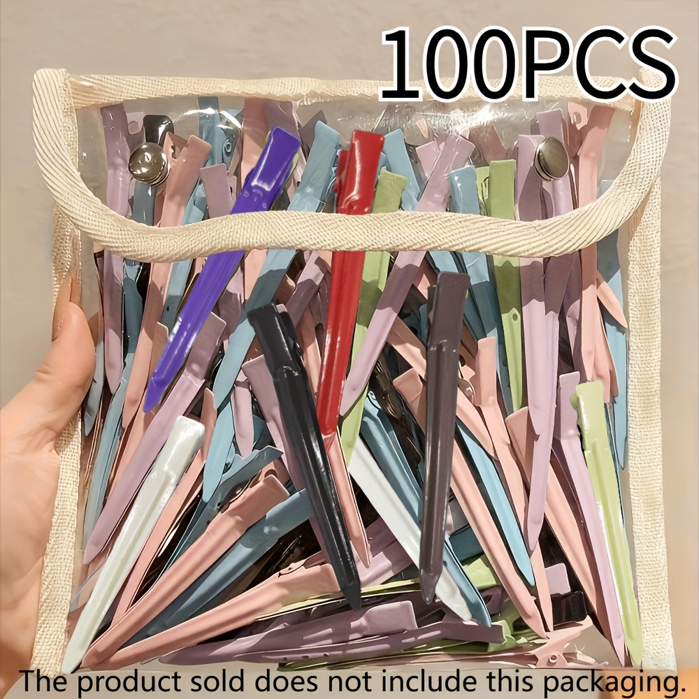 TEMU /100 piezas de pinzas para el pelo tipo sin costuras - Colores surtidos, pinzas de peinado para dar volumen a para novias, , despedidas de