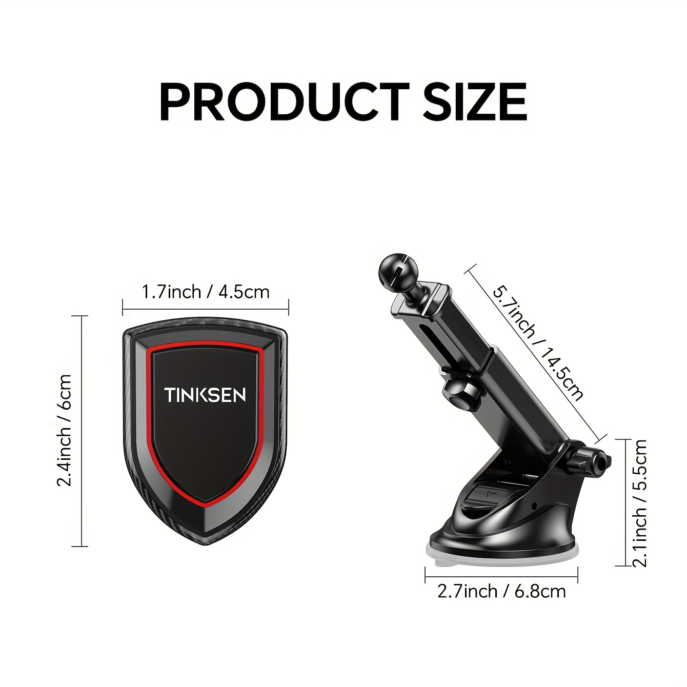 TEMU Tinksen Magnetic Upgraded Car Phone Holder, A Universal Car Phone Holder Suitable For Instrument Panels, Compatible With Iphone, , And All