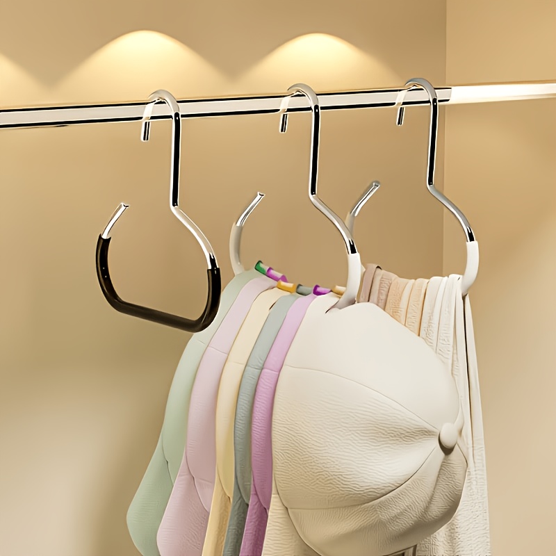 4pcs 6pcs fashionable metal hat storage set   wall mounted rack multi functional storage solution suitable for baseball caps scarves belts wardrobe decor durable plastic construction practical hooks christmas gift