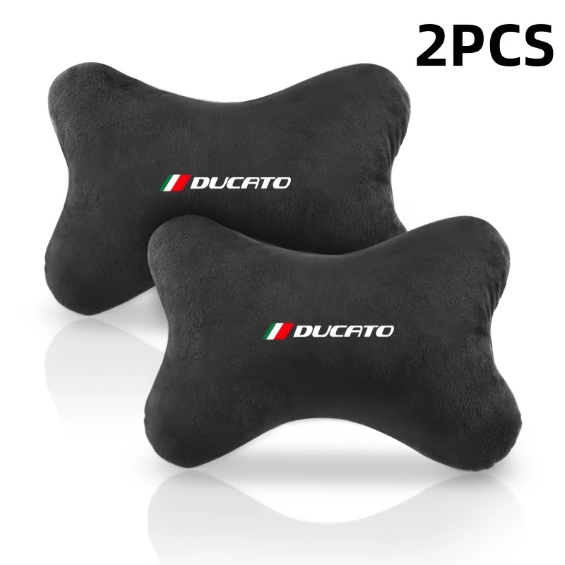 TEMU 2pcs Plush Seat Neck Pillow, Headrest, Extended Seat Belt Shoulder Pad, Neck Pillow, Shoulder Pad, High Rebound, , Comfortable And Breathable,