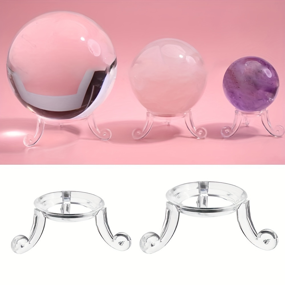 

Elegant Acrylic Crystal Ball Stand - Transparent Display Holder For Glass Spheres & Jewelry, Perfect For Home Decor