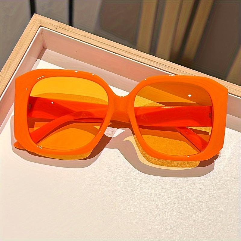 

Festive Beach Party Club Glasses: Oversized, Square Frames In Vibrant Colors - Perfect For Summer Fun!