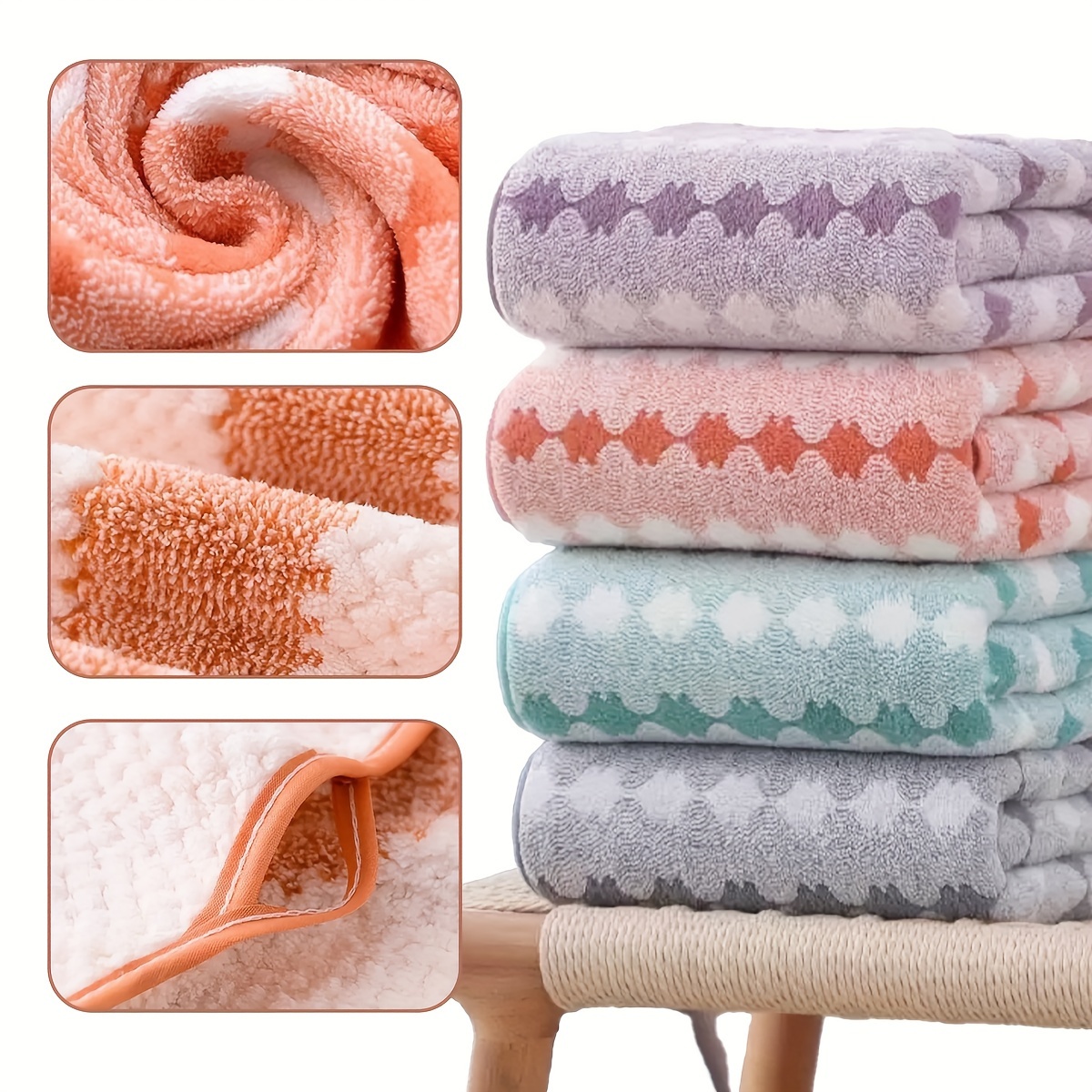 1pc extra large bath towel for woman ultra soft ultra absorbent quick drying wash cloths