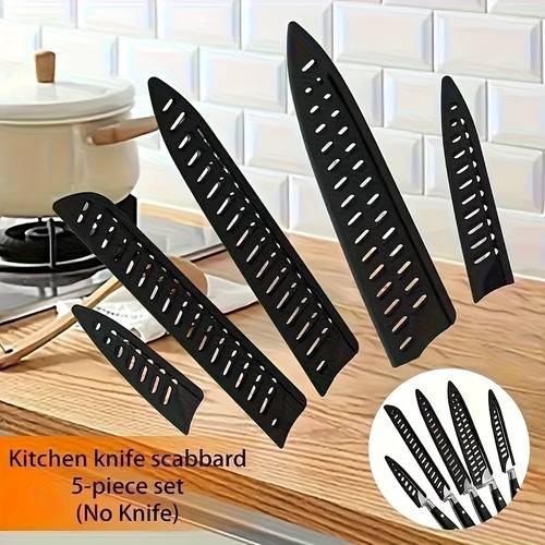 5pcs knife sheath knife protector durable knife sheaths suitable for professional chefs knives not included for outdoor and kitchen use storage for grilling and types of knives stylish knife holder