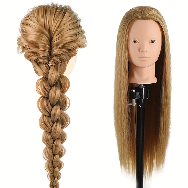 

Head Model With Synthetic Fiber Wig For Beauty And Hairdressing Practice Suitable For Use In Beauty Schools And Salons