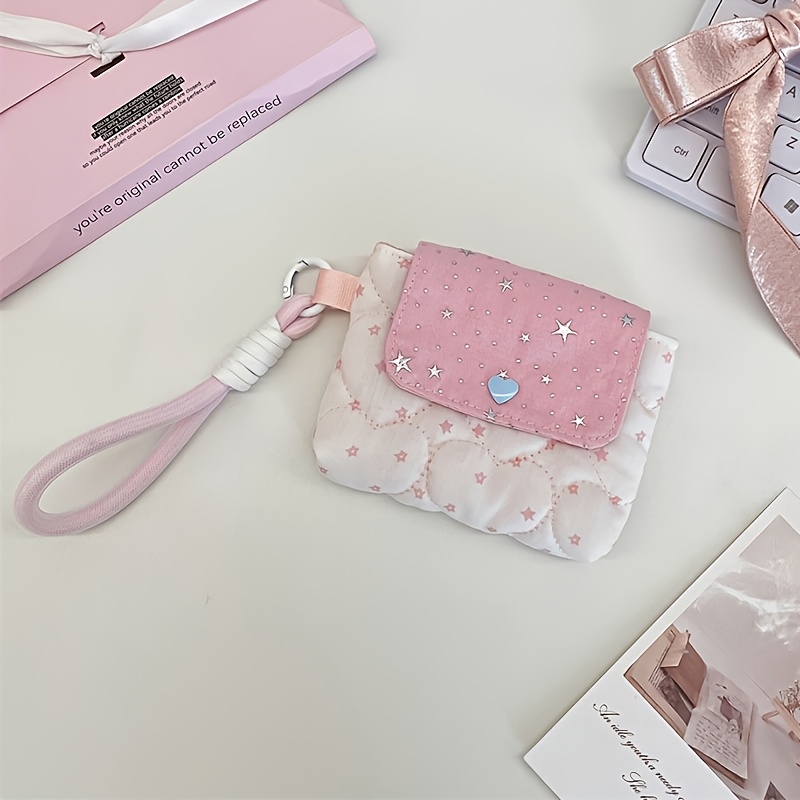 TEMU Cute Card Bag, Coin Purse, Storage Bag, Anti-fall And Anti-collision, Portable And Compact Storage Bag, Headphone Bag, Jewelry Bag