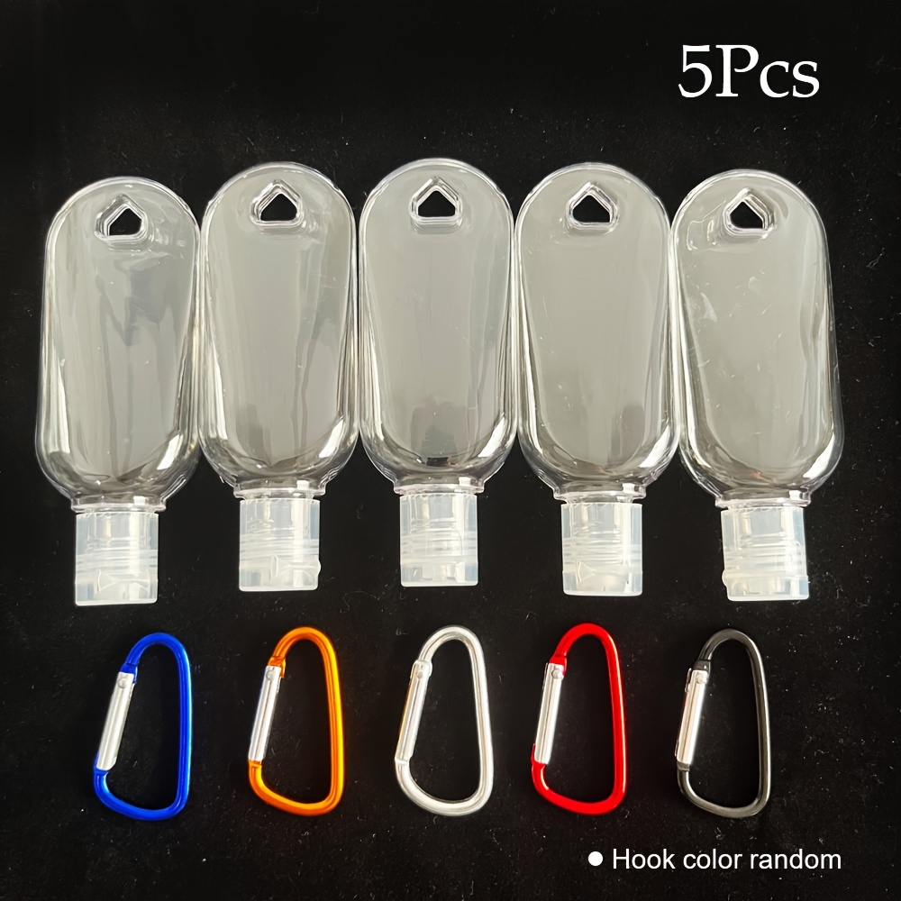 TEMU 5 pezzi/12 pezzi da viaggio da 30 ml con clip - Con o beccuccio, di plastica vuoti, riempiti con olio cosmetico, disinfettante per , adatti per