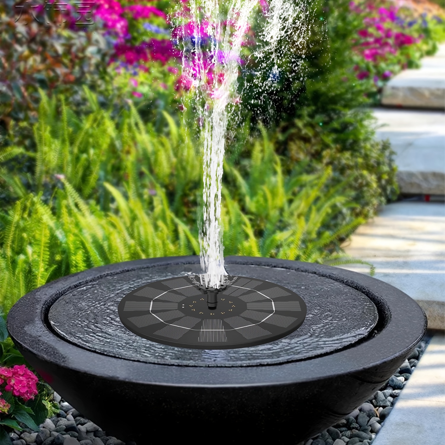 Fontana Solare, Pompa Solare Per Laghetto Con 5 Teste Di Spruzzo, Pompa Solare Per Acqua, Pompa Solare Per Vasca Per Uccelli, Giardino | Leroy Merlin - Foto 10