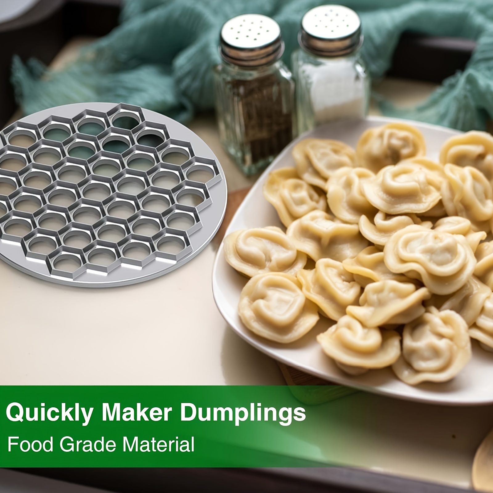   aluminum dumpling maker 37 hole ravioli press for diy dough pastry   meat dumplings essential kitchen gadget details 6