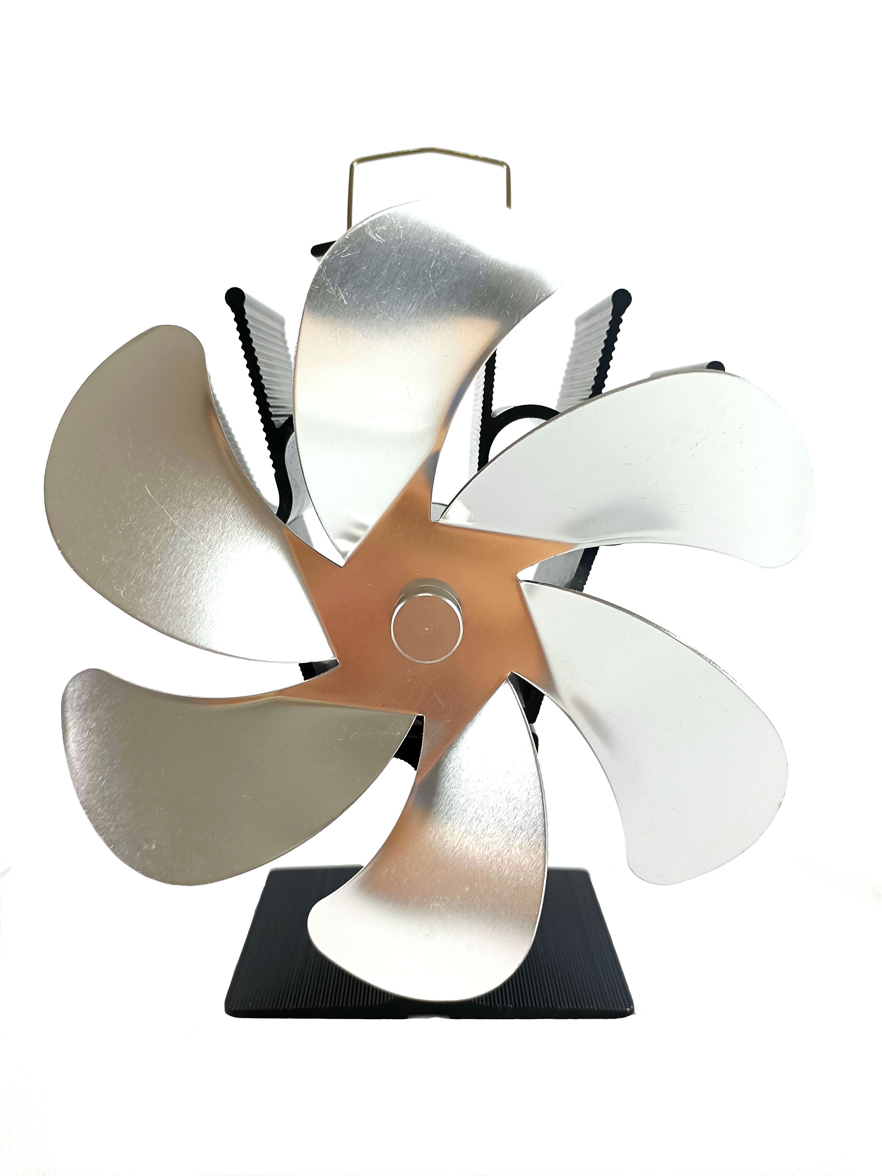 classic   frame fireplace fan hot start fan no plug needed to   saving 6 blade 165mm large fan blade high base details 5