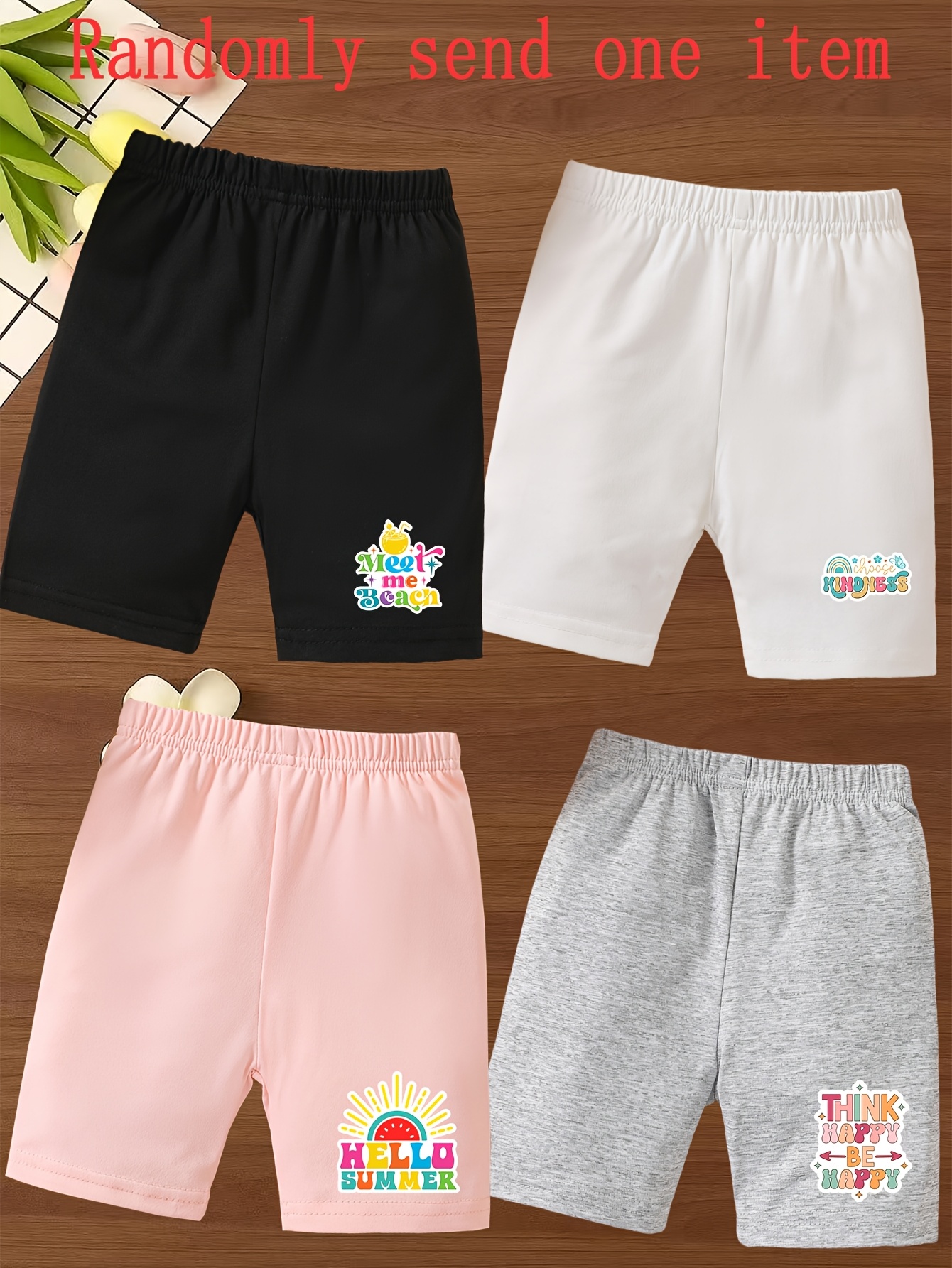 girls' high- leggings full-length tummy control workout pants