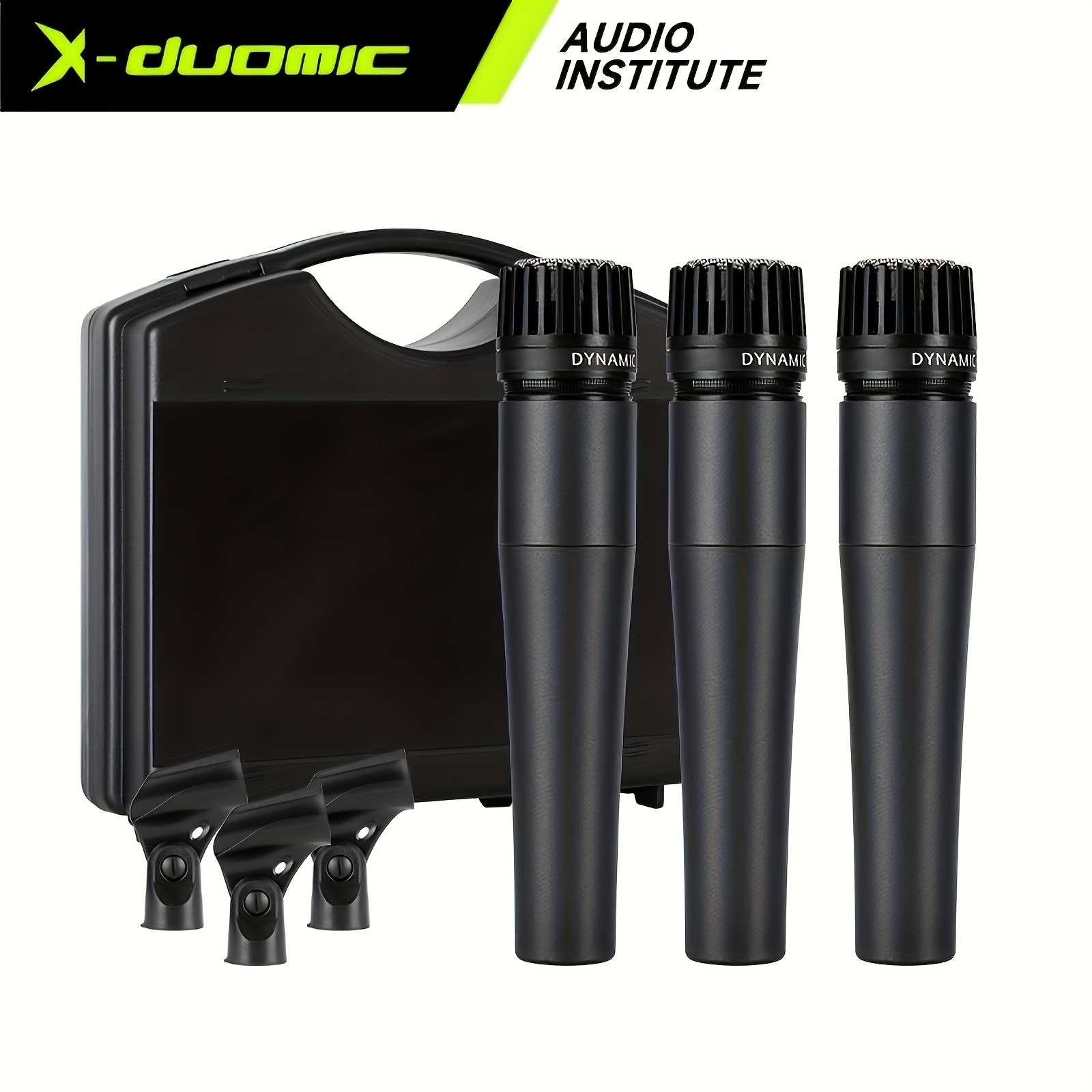 TEMU X- Xm-57 Professional Dynamic Instrument Microphone, Three-piece Set