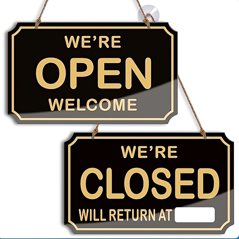 open and close sign sold on Temu United States