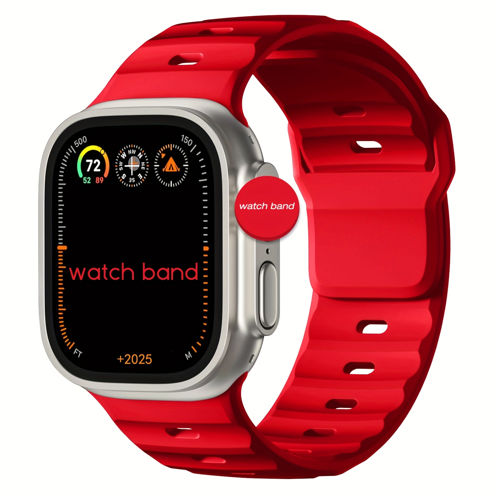 TEMU Correa de Reloj Gruesa y Ancha, Colores Seleccionados, Correa Deportiva Compatible con Apple Watch, Correa de Reemplazo para Hombres y Mujeres,