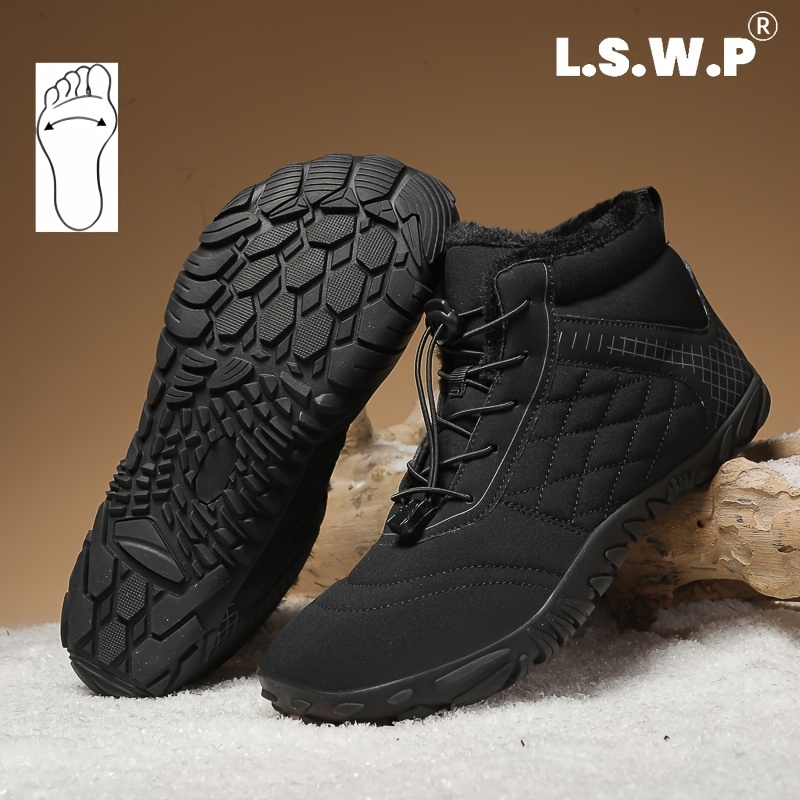 Men's Wide-Fit Snow Boots, Comfortable and Stylish