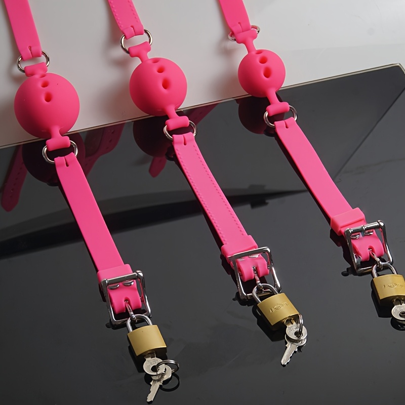 silicone ball gag, puppy play role mouth stuffed stick restraints , cosplay adult  toys - health & household - Temu