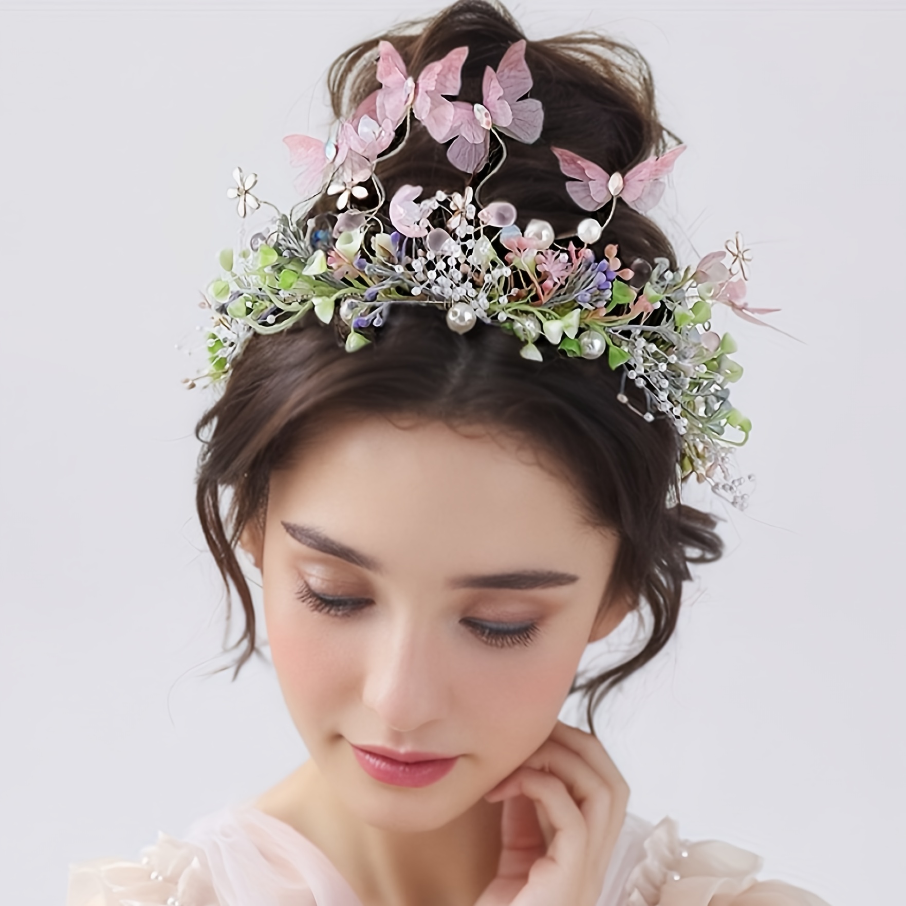 

Flower Fairy Wreath, Smart Hair Accessories Headwear Adjustable Size, Women's Hair Accessories Flower Crown