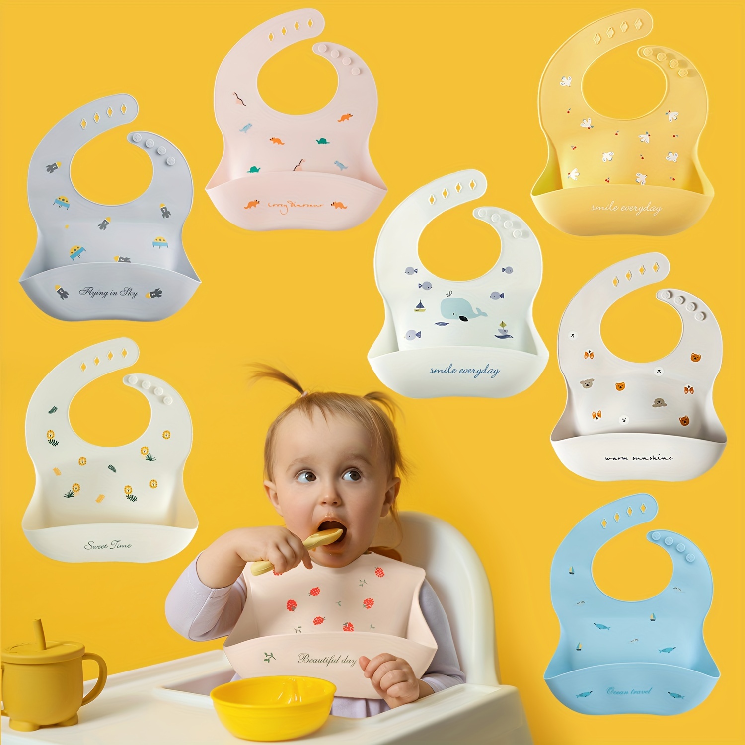 Las mejores ofertas en Conjunto de plato amarillo placa juegos para  Alimentar al Bebé