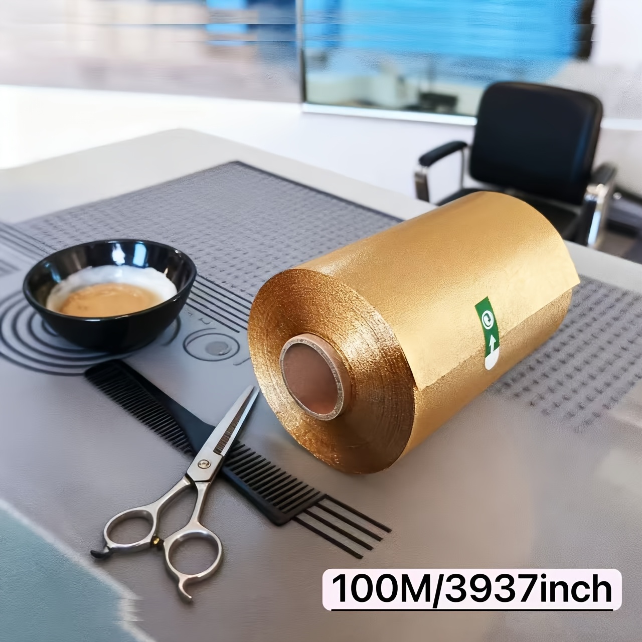 TEMU 1968in/3937in Aluminum Foil Paper Designed For Hair Care, Professional Hair Dye Tin Foil Paper With Matte Surface Embossing, Nail Aluminum Foil