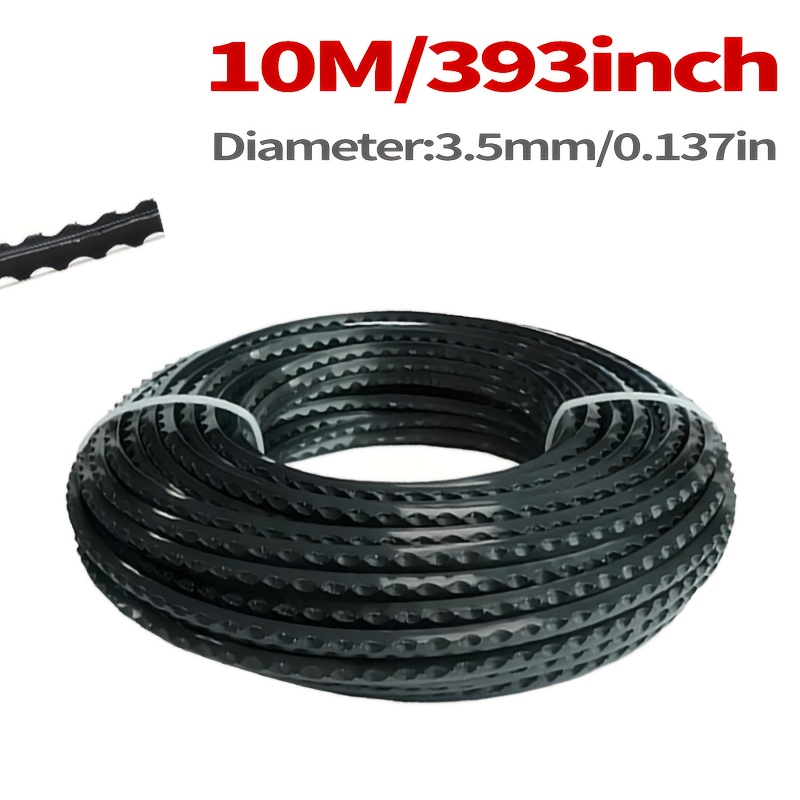 E-shop VARIEA-1/2 Packung Robuste Nylon Trimmerfaden - 10M, 2.4/2.7/3.0/3.5Mm Durchmesser, Gekerbte Kante für Effizientes Rasenmähen, Kompatibel mit
