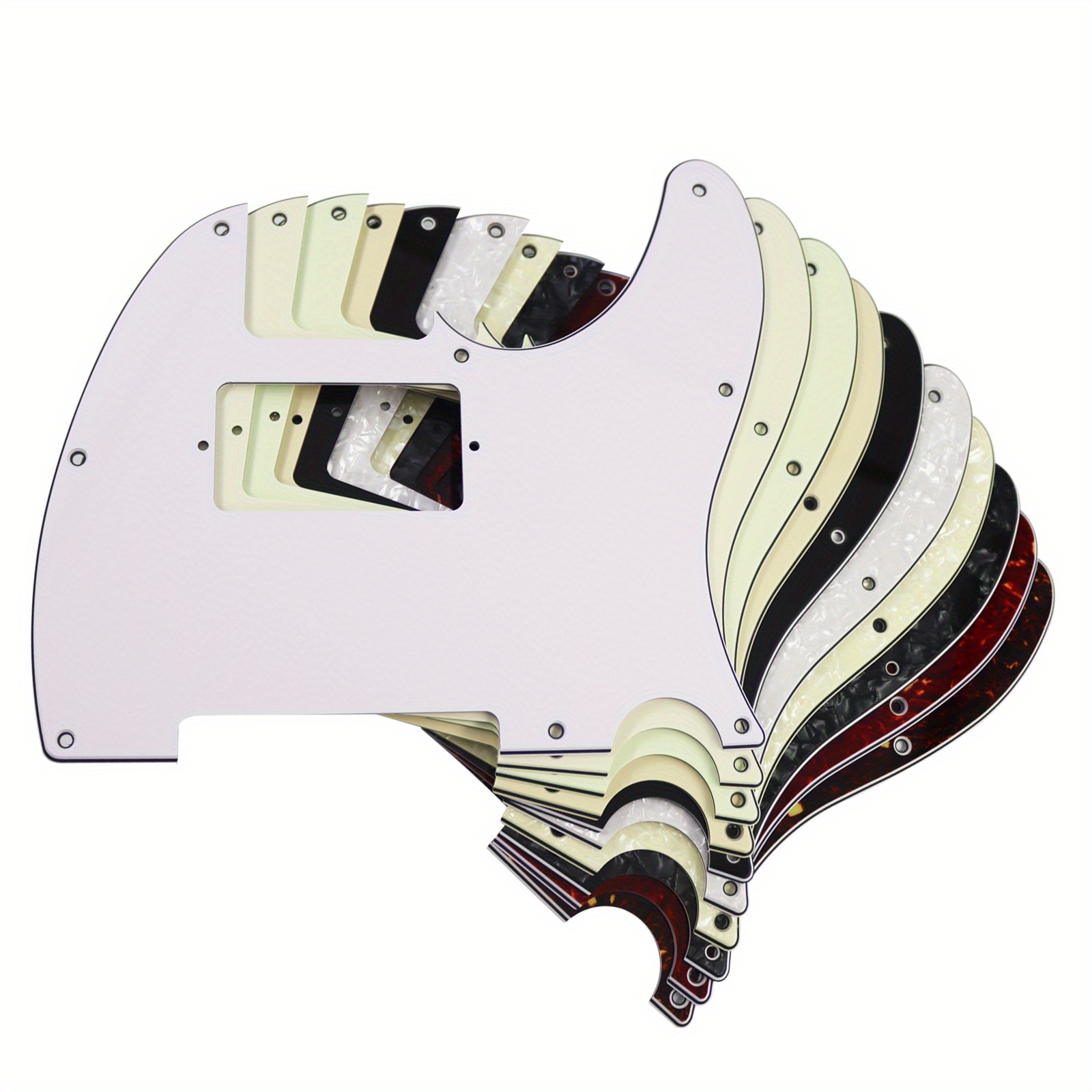 Fender Stratocaster HSS Gitarren-Schlagbrett / Pickguard Für Stratocaster - 11-Loch, Kratzplatte & Tremolo-Abdeckung 3DS Cover Plate