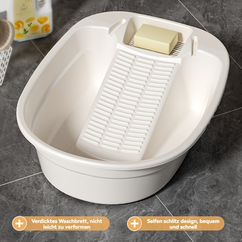 heavy duty washboard with built in soap dish   home dorm use   laundry basin details 0