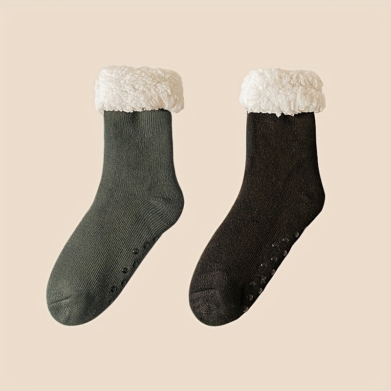 TEMU Of Men's Socks With Winter, Thick And Warm Floor Socks, Thick And Cold Resistant, Soft And Sleeping Socks