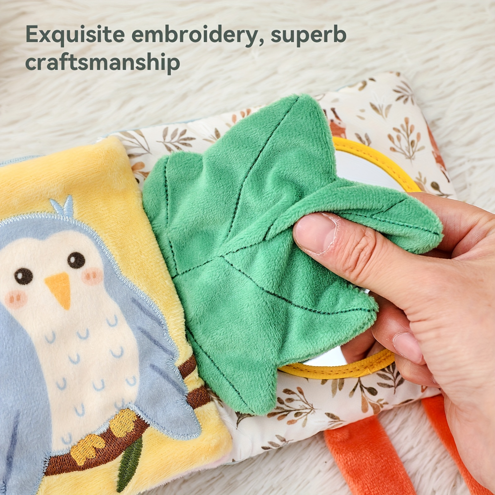 Cartoon Elephant Tear-Resistant Cloth Book for Children's Learning