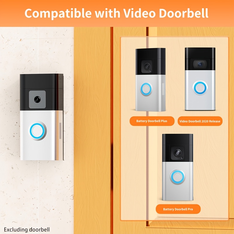 Heavy Duty No-Drill Doorbell Mount for Ring Doorbell