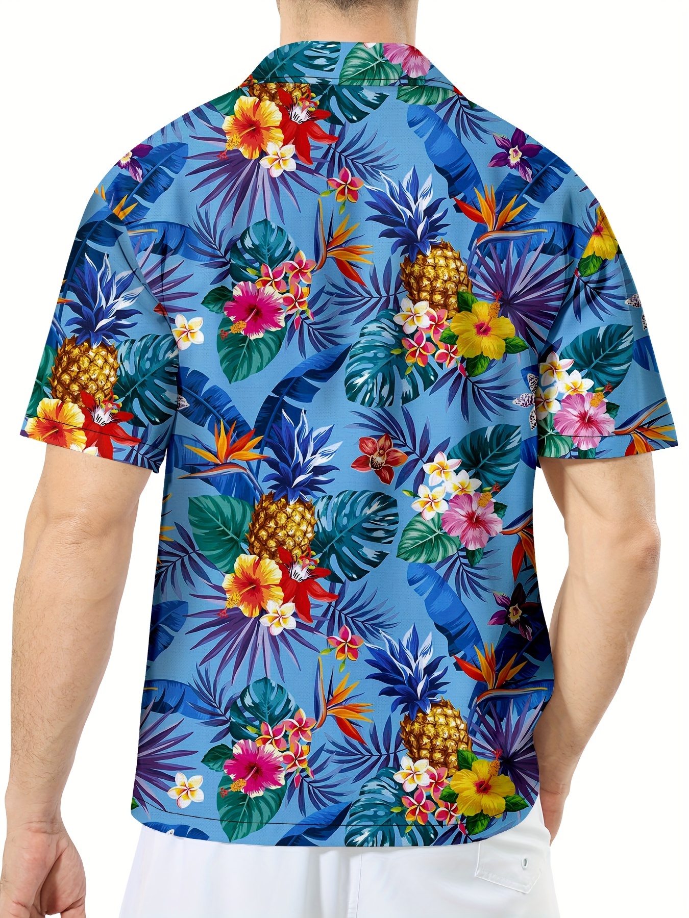 Little Floral Hawaiian Shirt Men's Casual Allover Print - Temu