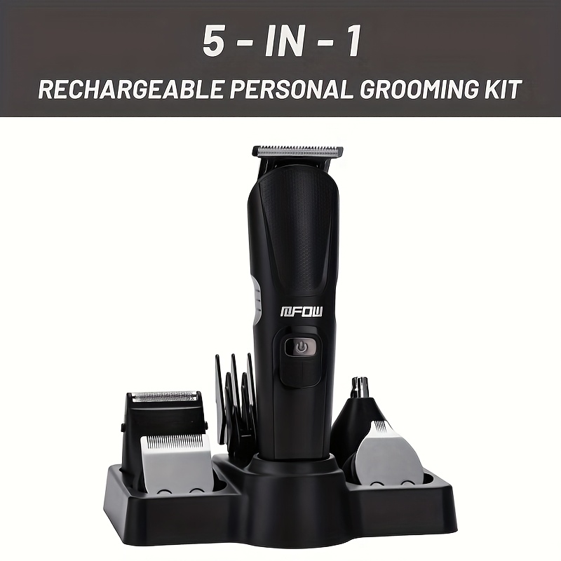 multi functional 5 in 1   set lcd display hair clipper electric shaver nose hair trimmer usb charging suitable for mens oil head and home grooming   and convenient Product details 2