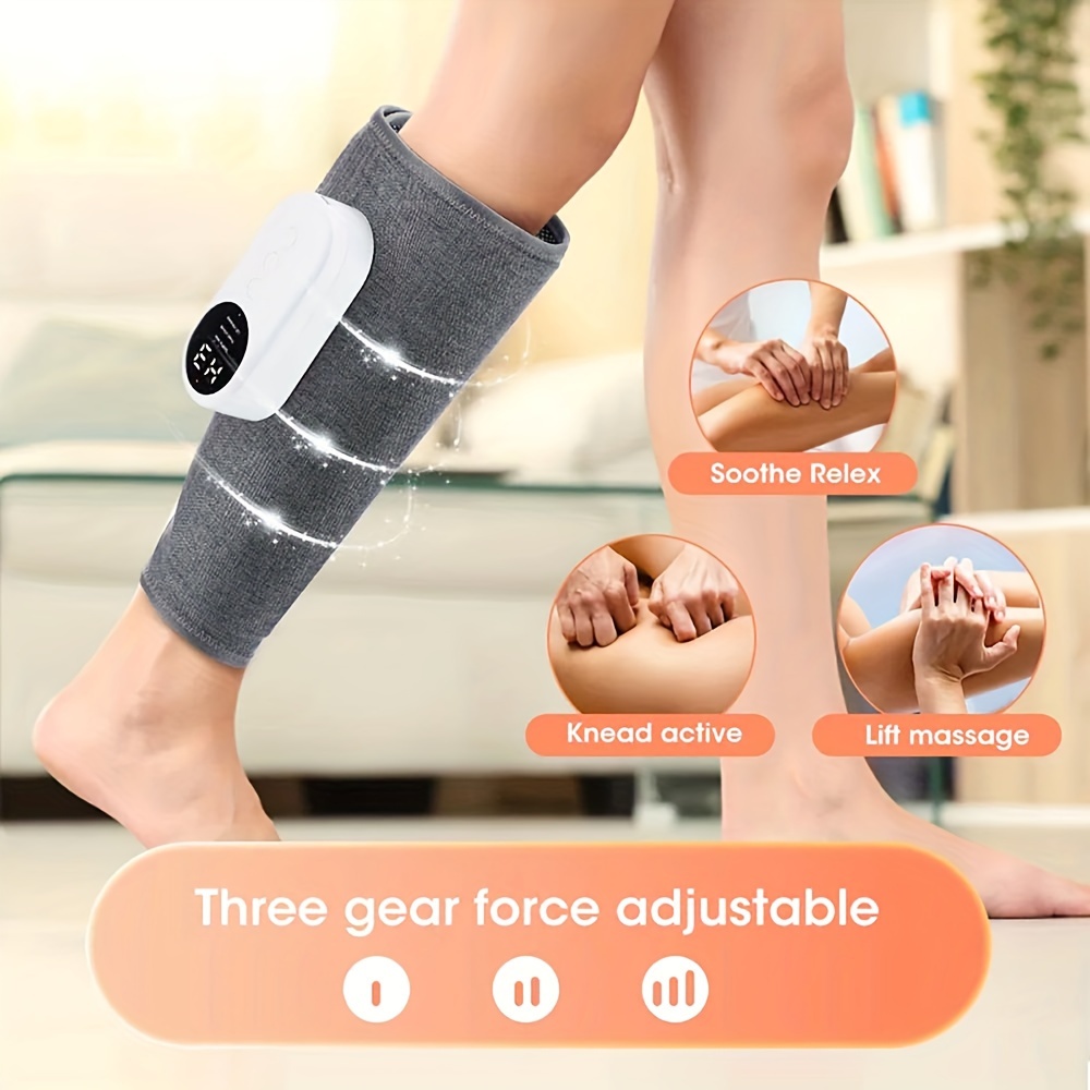 2 leg massagers for round calf   compressed massager leg massager with heat 3 strengths 3 heat levels   suitable for feet legs thighs and knees cordless leg massager christmas mothers day and fathers day gifts best for christmas Product details 2