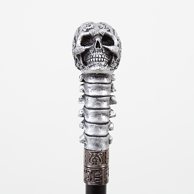 

Trodtti Skull Handle Cane - British Punk Style,, Cosplay & Parties, Ideal Halloween/christmas Gift, , Mystery Props, Stage & Escape Room