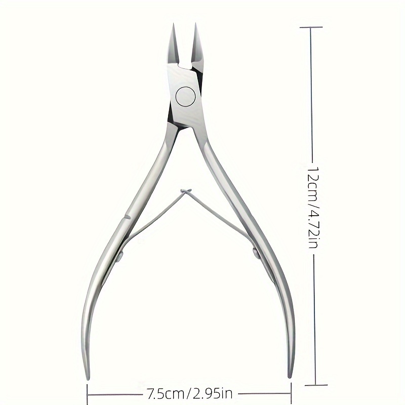 TEMU Professional Stainless Steel Nipper - - Manicure & Pedicure Tool For , To Clean And Sterilize, For Comfortable