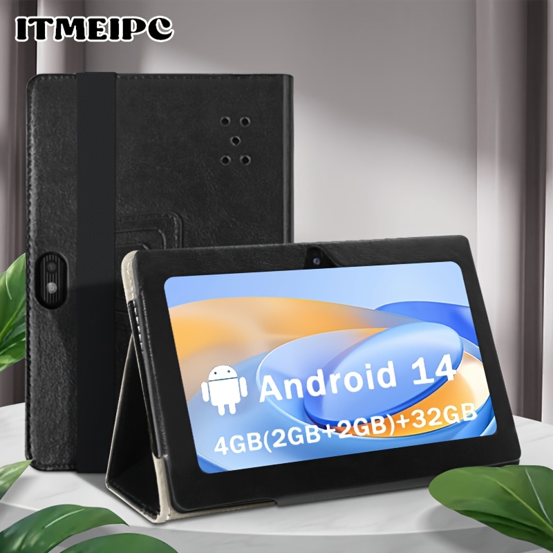 TEMU Itmeipc 2025 New 7-inch Tablet, With 1024x600 Hd Ips Display, With: 4gb (2gb+2gb) + 32gb Rom + 1tb Expandable Storage, 4-core High-performance