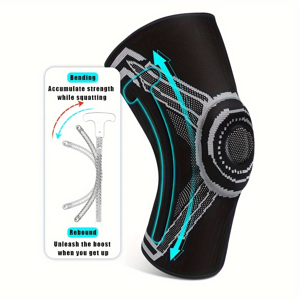 Knee Brace Compression Sleeve,elastic Knee Wraps With Silicone Gel