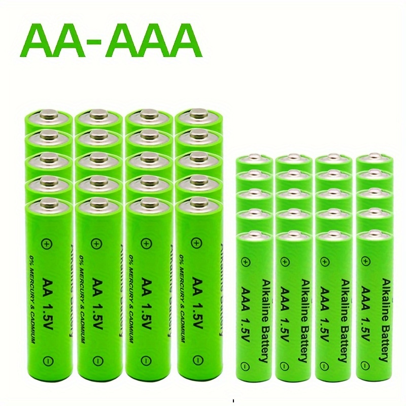 

8 piles alcalines rechargeables, piles AA-AAA, 1.5 V 1200-1000 mAh