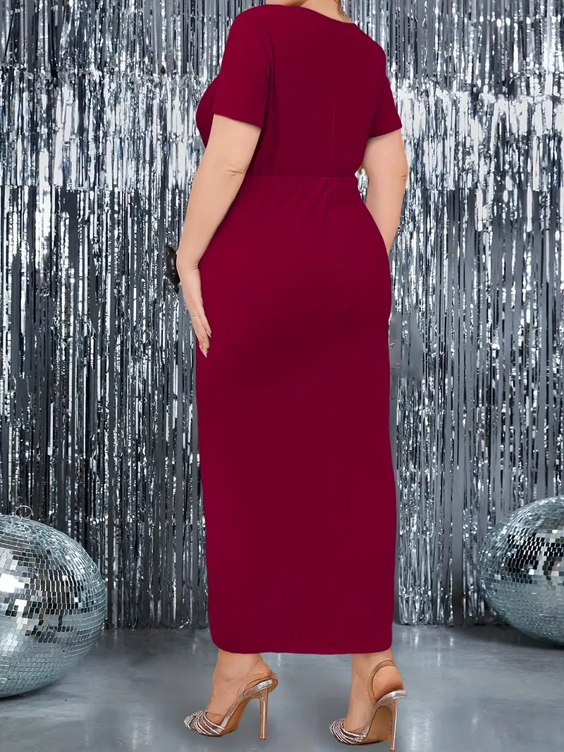 plus size womens plus size elegant formal party dress flowy - Temu Mauritius plus size womens plus size elegant formal party dress flowy - Temu Mauritius