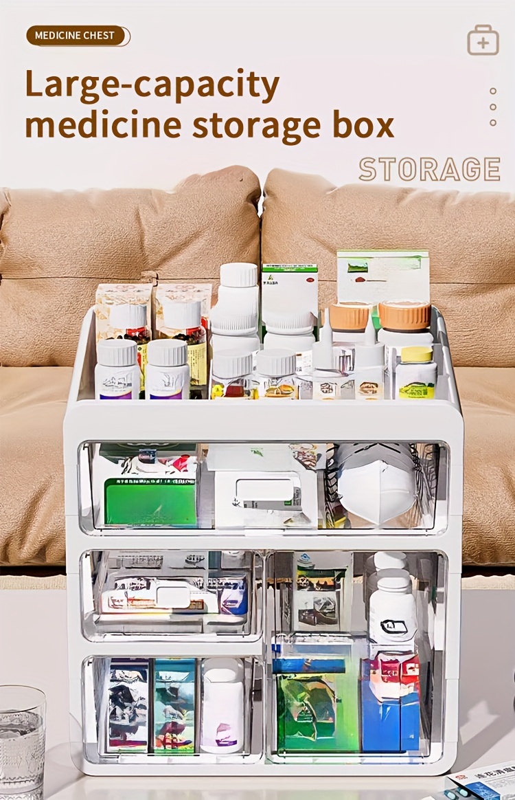 Large Capacity Layered Storage Box Portable Plastic Storage - Temu Australia